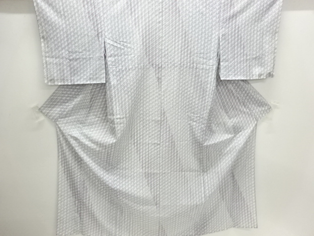 未使用品　駒絽襷模様小紋着物